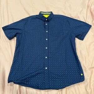 Descendant of Thieves by Dres Ladro Casual Men's Short Sleeve Button Down, Sz L